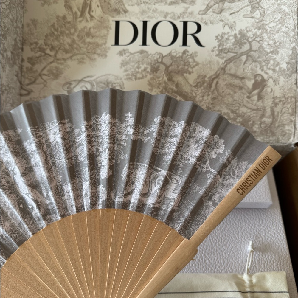 Dior Gray Summer Fan